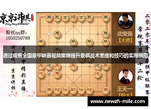 通过观看全国象甲联赛视频集锦提升象棋战术思维和技巧的实用指南